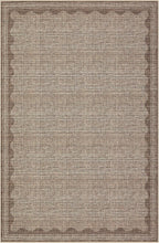GarveeHome 4x6 Rug Non-Slip Washable Low-Pile Carpet - Scalloped Solid Coffee Modern Minimalism Rugs for Bedroom Living Room Nursery Kitchen Entryway Indoor Mat with Rubber Back