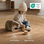Bedsure 8x10 Printed Jute-Look Rug for Living Room, Machine Washable Rugs, Jute-Look Rug, Non-Slip Backing, Non-Shedding