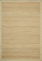 Loloi Amber Lewis Lilah Collection LIH-01 Natural/Antique Ivory 8'-6" x 11'-6" Area Rug Jute, Wool, Cotton, Neutral, Living, Bedroom, Dining, Rug