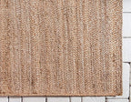 Unique Loom Braided Jute Collection Area Rug - Dhaka (8' x 11' Rectangle, Natural)