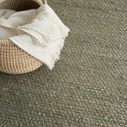 Nourison Home Natural Jute Sage 4' x 6' Area Rug - Easy Clean, Non Shedding, Bed Room, Living Room, Dining Room, Kitchen (4' x 6')