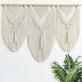 Large Macrame Wall Hanging - Boho Tapestry Macrame Wall Decor Art- Chic Bohemian Handmade Woven Tapestry Home Decoration for Bedroom Living Room Apartment Dorm Gallery - 43"x32" (Tassels)