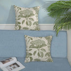 Sage Green Pillow Covers 24x24 Set of 2 Boho Floral Hydrangea Herbs Botanical Throw Pillow Cover Outdoor Decoration Pillow Cases Vintage Flower Linen Cushion Case Decorative for Couch Sofa
