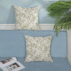 Sage Green Pillow Covers 16x16 Set of 2 Light Green Floral Chinoiserie Throw Pillows Vintage Rustic Toile Flower Decorative Pillow Cases Outdoor Chinoiserie Decor Cushion Case for Couch Sofa