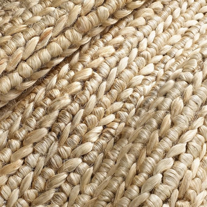 Dash & Albert Jute Handwoven Natural Rug, 3 X 5 Feet, Tan Solid Pattern
