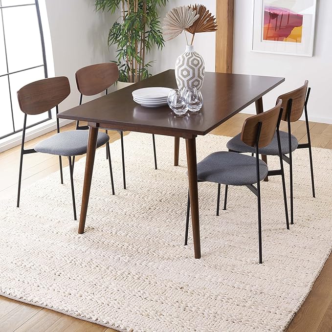 SAFAVIEH Area Rug 8x10 - Natural Fiber Collection - Large - Bleach, Handmade Jute, Braided Woven Design, Ideal for Living Room, Bedroom (NF212D)