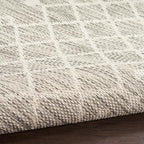 Nourison Home Positano Light Grey 7' x 10' Area Rug - Easy Clean, Non Shedding, Bed Room, Living Room, Dining Room, Kitchen (7' x 10')