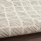 Nourison Home Positano Light Grey 4' x 6' Area Rug - Easy Clean, Non Shedding, Bed Room, Living Room, Dining Room, Kitchen (4' x 6')