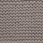 REDEARTH · Cube Pouf Foot Stool Ottoman - Hand Knitted Poof - Cord Boho Pouffe - Home Décor - Stuffed Footrest for Living Room - Bedroom - Nursery (16" x 16" x 16") - Taupe, Set of 2