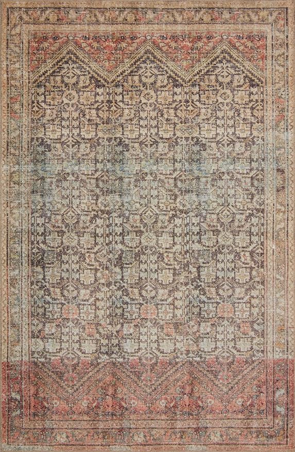 Loloi Loren Collection LQ-17 Charcoal/Multi 3'-6" x 5'-6" Accent Rug