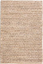 Dash and Albert Jute Area Rug - 6' x 9' Bleached Oak Solid Handwoven Accent Rug - Durable, Eco-Friendly, High Traffic Areas Hallway, Bedroom, Stairs - Premium Luxury Hotel Quality Soft Breathable