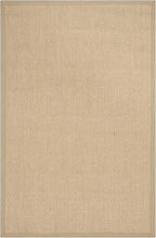 SAFAVIEH Natural Fiber Collection Area Rug - 2'6" x 4', Maize & Linen Color, Sisal, Woven Design with Border (NF141B)