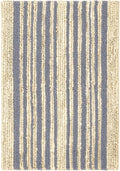 Dash and Albert Calder Stripe Pewter Blue Handwoven Jute Rug, 5 X 8 Feet, Blue Stripe Pattern