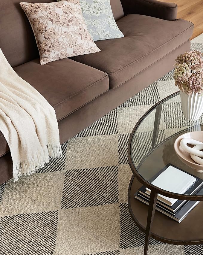 Loloi Chris Loves Julia Francis Collection FRA-01 Beige/Charcoal 9'-3" x 13' Area Rug