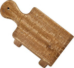 Creative Co-Op Small Wood Pedestal with Handle