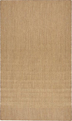 Nourison Home Courtyard Jute 2' x 3' Area Rug - Easy Clean, Non Shedding, Bed Room, Living Room, Dining Room, Kitchen (2' x 3')