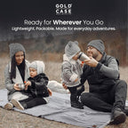 Gold Case Throw Blanket for Couch - 100% Recycled Turkish Cotton Blankets & Throws - Retro Soft Throw Blankets for Living Room - Boho Decorative Woven Couch Blanket - 50x60 - Navy Blue