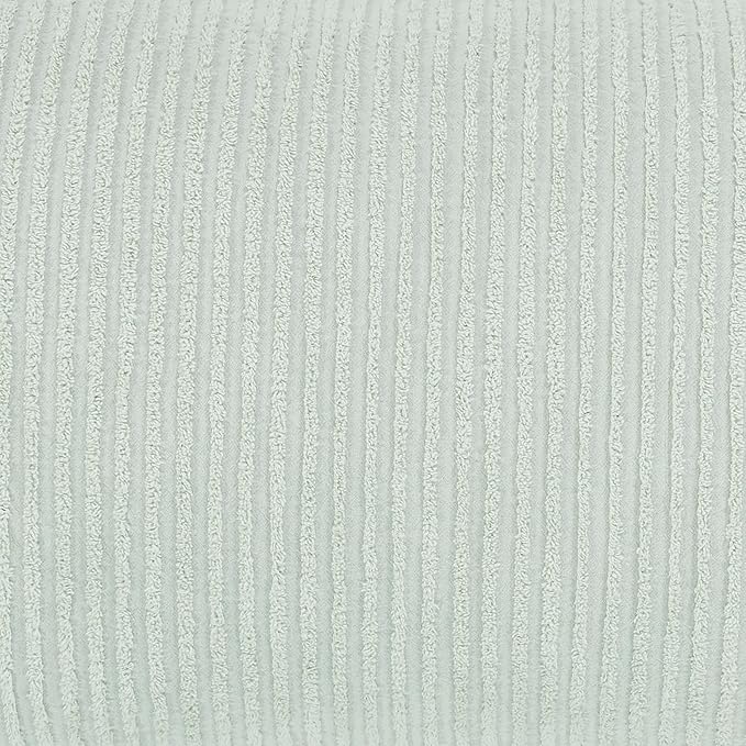 Better Trends Jullian Collection is Super Soft and Light Weight in Bold Stripes Design 100% Cotton Tufted Unique Luxurious Machine Washable Tumble Dry, Euro Sham, Sage