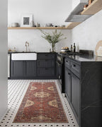 Loloi Loren Collection LQ-07 Red/Navy 3'-6" x 5'-6" Accent Rug