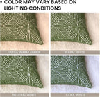 AELS Boho Decorative Textured Throw Pillow Covers 18x18, Modern Mid Century Rainbow Tufted Pillow Case, Farmhouse Rustic Geometric Woven Cushion Case for Bed Couch Sofa, Olive Green