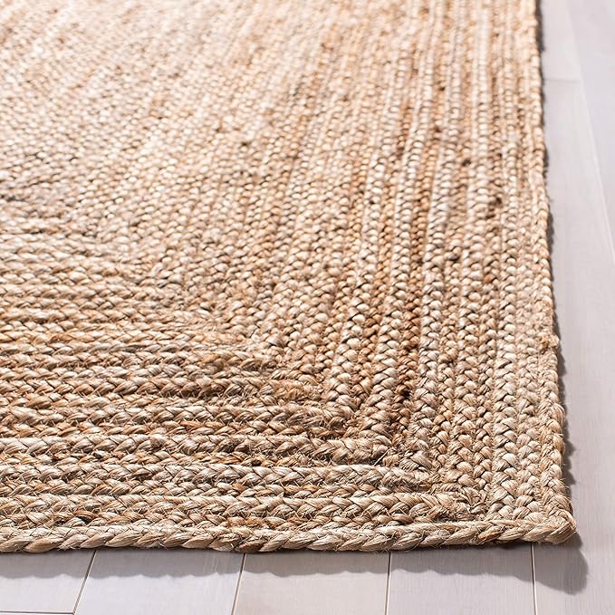 SAFAVIEH Cape Cod Collection Runner Rug - 2'3" x 7', Natural Brown, Handmade Braided Flat Weave Jute (CAP252A)