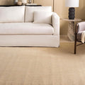 Martha Stewart SAFAVIEH x Collection Area Rug - 10' x 14', Beige & Ivory, Sisal & Jute, Ideal for Living Room, Bedroom, Dining Space (MSR9501C)