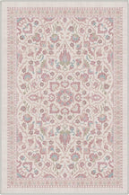 GENIMO Area Rug 2x3 Doormat, Machine Washable Low Pile Rugs, Small Retro Chenille Entryway Mat for Entrance, Hallway, Kitchen and Corridor, Dusty Rose