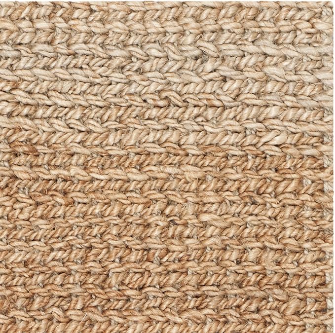 SAFAVIEH Natural Fiber Collection Accent Rug - 2'3" x 4', Natural, Handmade Farmhouse Jute, Ideal for High Traffic Areas in Entryway, Living Room, Bedroom (NF732A)