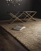 SAFAVIEH Area Rug 10x14 - Natural Fiber Collection - Large - Natural Brown, Handmade Jute, Farmhouse Style, Chunky Textured Thick Pile (NF447A)