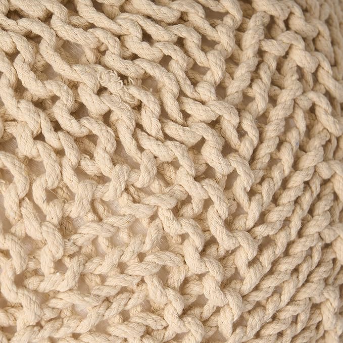 Christopher Knight Home Barwick Pouf, Ivory