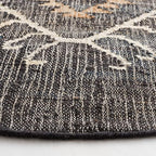 SAFAVIEH Kilim Collection Runner Rug - 2'3" x 19', Black & Ivory, Flat Weave Wool Design, Ideal for The Living Room, Dining Room, Bedroom (KLM762Z-219)