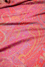 Achillea Reversible Paisley Pashmina Rave Scarf – Exotic Indian Shawls and Wraps for Evening Dresses, Festivals, All Seasons