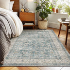 Machine Washable Entryway Throw Rug: Door Mat Indoor Entrance 3x5 Rug Boho Small Area Rug Non-Slip Low Pile Kitchen Rug for Front Door Indoor Entrance Entry Kids Room