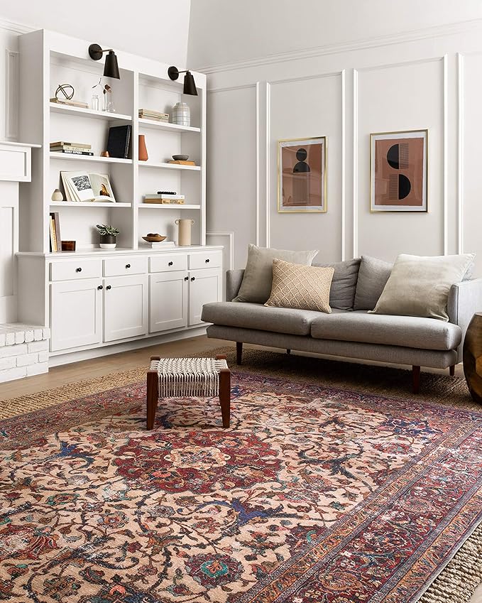 Loloi Loren Collection LQ-11 Sand/Multi 8'-4" x 11'-6" Area Rug