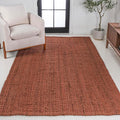 JONATHAN Y Pata Hand Woven Chunky Jute Terracotta Indoor Area Rug, 8x10, Bohemian, Rustic, Cottage, Easy-Cleaning for Living Room, Bedroom, Kitchen, Non-Shedding (NRF102F-8)