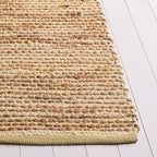 SAFAVIEH Area Rug 5x8 - Cape Cod Collection - Yellow & Natural, Handmade Jute & Cotton, Ideal for Living Room, Bedroom, Dining Space (CAP236C)