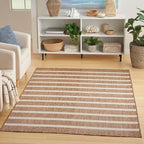 Nourison Home Positano Jute Ivory 6' x 9' Area Rug - Easy Clean, Non Shedding, Bed Room, Living Room, Dining Room, Kitchen (6' x 9')