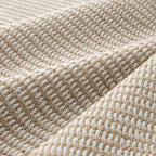 Bedsure 9x12 Faux Wool Area Rugs for Living Room, Machine Washable Carpet, Non-Slip Backing, Pet Friendly Throw Rug for Bedroom Dining Room, Natural Ivory