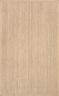 Nuloom Elijah Beige/Natural, 6' Square, Basketweave, Seagrass, Soft and Textured, High Traffic, Stain Resistant, Easy Clean, Durable Area Rug for Bedroom, Living Room, Dining, Den, Foyer, Entryway