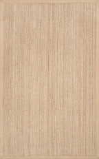 Nuloom Elijah Beige/Natural, 6' Square, Basketweave, Seagrass, Soft and Textured, High Traffic, Stain Resistant, Easy Clean, Durable Area Rug for Bedroom, Living Room, Dining, Den, Foyer, Entryway
