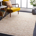 SAFAVIEH Natura Collection Accent Rug - 3' x 5', Beige & Ivory, Handmade Flat Weave Wool & Jute, Ideal for High Traffic Areas in Entryway, Living Room, Bedroom (NAT349B)