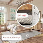 nuLOOM 3x5 Rigo Jute Hand Woven Area Rug, Grey, Solid Farmhouse Design, Natural Fiber, For Bedroom, Living Room, Dining Room, Hallway, Office, Kitchen, Entryway
