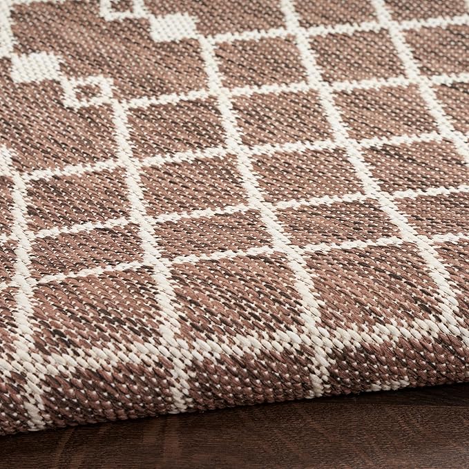 Nourison Home Positano Natural 8' x 10' Area Rug - Easy Clean, Non Shedding, Bed Room, Living Room, Dining Room, Kitchen (8' x 10')