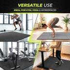 bemaxx Gym Mats Set - 18 pcs EVA Interlocking Foam Floor Tiles (12.6"x12.6"x0.4") 18sqft Protective Gym Flooring Sports Home Workout Exercise Mats Puzzle Garage Fitness Play-Room Pool Treadmill Bike