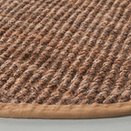 SAFAVIEH Natural Fiber Collection Area Rug - 9' Round, Natural, Handmade Farmhouse Jute, Ideal for High Traffic Areas in Living Room, Bedroom (NF730C)