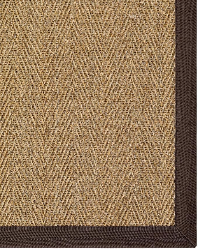 DEXI Jute Hallway Runner Rug 3x7, Woven Braided Natural Fiber Non Slip Runner Inside, Farmhouse Runners Carpet Indoor for Entryway Kitchen Luandry, Natural/Brown