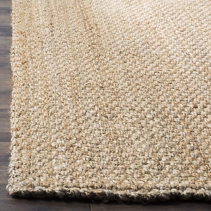 SAFAVIEH Natural Fiber Collection Runner Rug - 2'3" x 8', Natural Brown, Handmade Jute, Basketweave Design (NF401A)