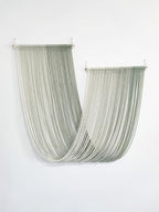 QULBUJ Dip Dye Large Macrame Wall Hanging Tie-Dye Yarn Tapestry Home Boho Wall Decor Ombre Art Headboard Bedroom Living Room 52" Wx34 L,Green
