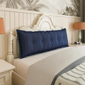 Johnear Headboard Pillow Large Reading Pillows for Sitting in Bed Adult Daybed Cushion Backrest Bolster Pillow Support Positioning Sofa Rest（Blue, 59 x 3 x 20 inches）