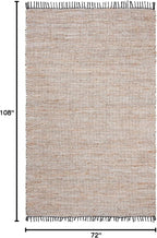 SAFAVIEH Vintage Leather Collection Area Rug - 6' x 9', Silver, Handmade Boho Fringe Leather & Jute, Ideal for High Traffic Areas in Living Room, Bedroom (VTL203G)